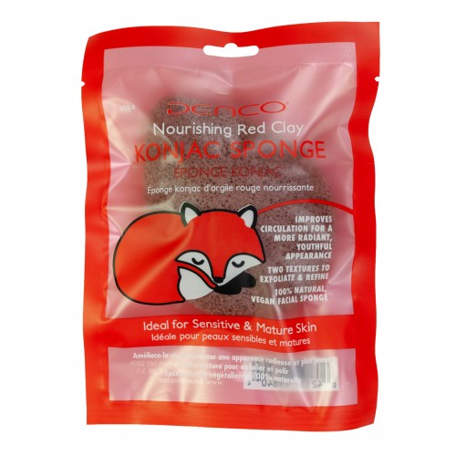 4984N RED CLAY KONJAC SPONGE