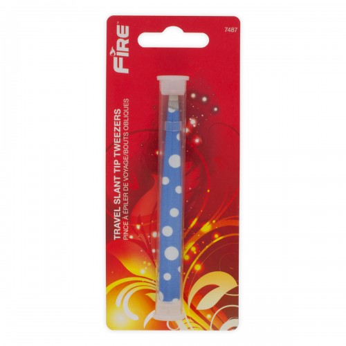 7487 TRAVEL SLANT TIP TWEEZER