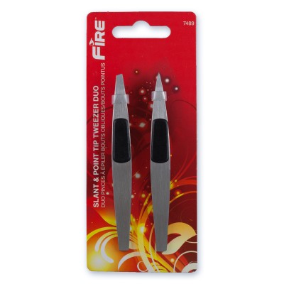 7489 SLANT & POINT TWEEZER DUO
