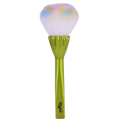 Red Star Powder Brush Green Handle