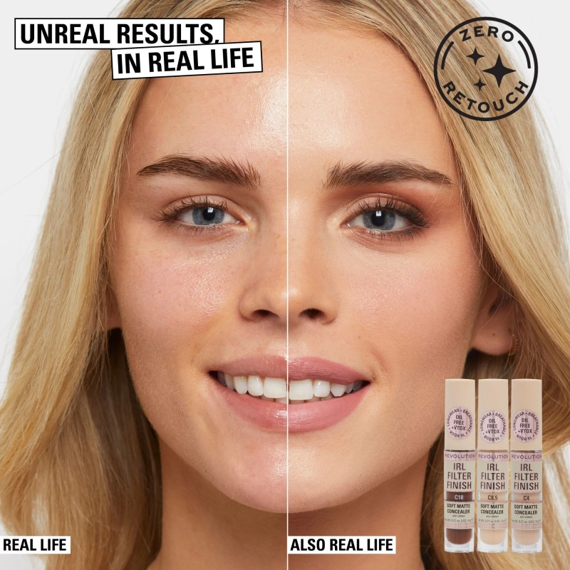 Revolution IRL Filter 16H Hydrating Full Coverage Concealer C3