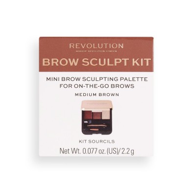 Makeup Revolution Brow Sculpt Kit MEDIUM BROWN