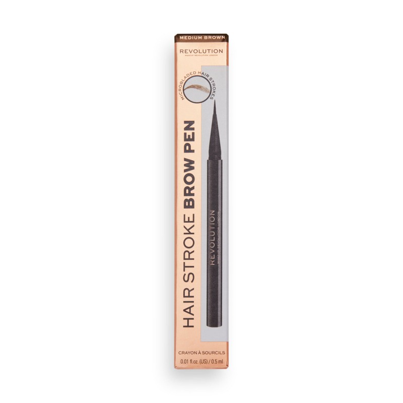 Makeup Revolution Hair Stroke Brow Pen MEDIUM BROWN