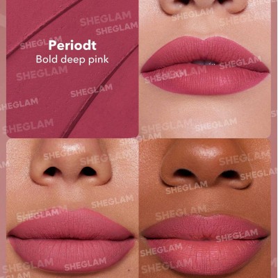 SHEGLAM Dynamatte Boom Long-Lasting Matte Lipstick- BOLD DEEP PINK