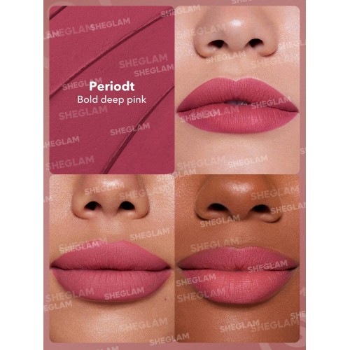 SHEGLAM Dynamatte Boom Long-Lasting Matte Lipstick- BOLD DEEP PINK