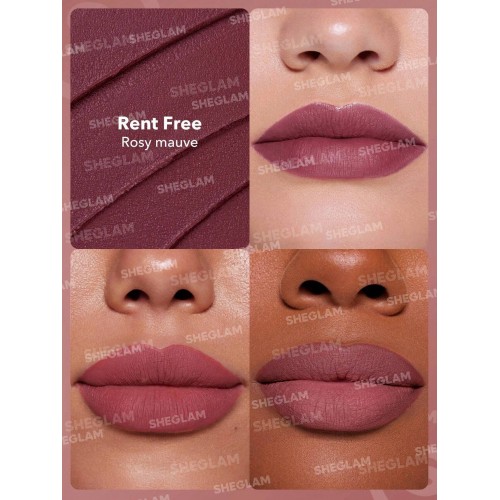 SHEGLAM Dynamatte Boom Long-Lasting Matte Lipstick- rosy mauve