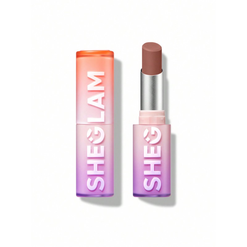 SHEGLAM Dynamatte Boom Long-Lasting Matte Lipstick- cool brown nude