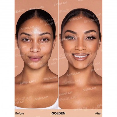 SHEGLAM Complexion Pro Long Lasting Breathable Matte Foundation- GOLDEN