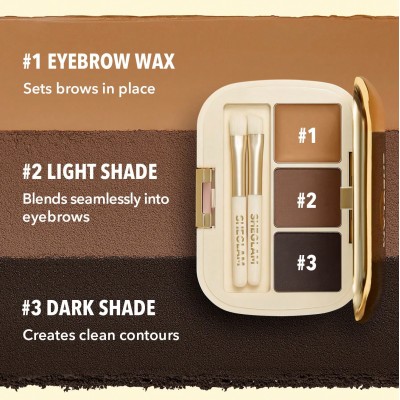 Full-Filled Eyebrow Palette-101 Dark Brown