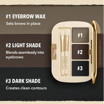 Full-Filled Eyebrow Palette-102 Ash Brown