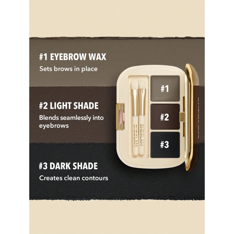 Full-Filled Eyebrow Palette-102 Ash Brown