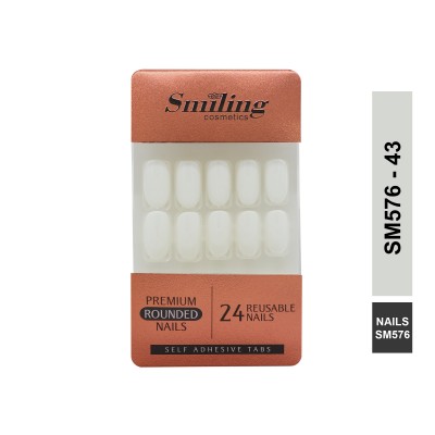 SMILING PREMIUM ROUNDED NAILS- SELF ADHESIVE
