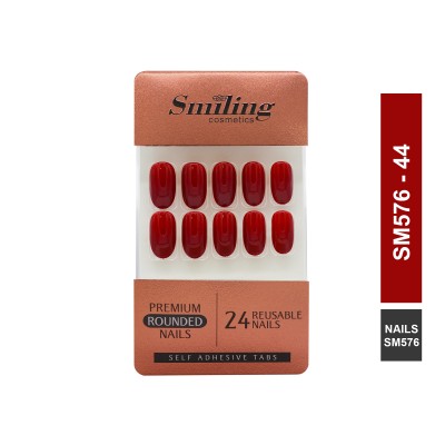 SMILING PREMIUM ROUNDED NAILS- SELF ADHESIVE