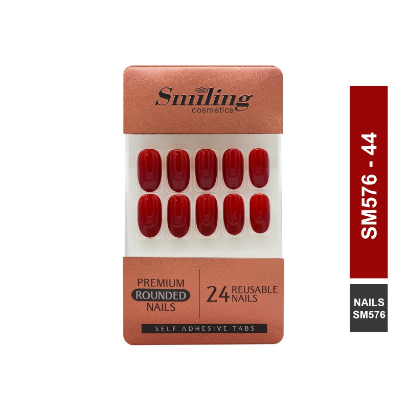 SMILING PREMIUM ROUNDED NAILS- SELF ADHESIVE