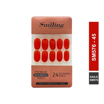 SMILING PREMIUM ROUNDED NAILS- SELF ADHESIVE