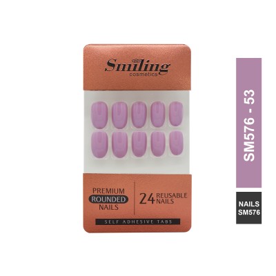SMILING PREMIUM ROUNDED NAILS- SELF ADHESIVE