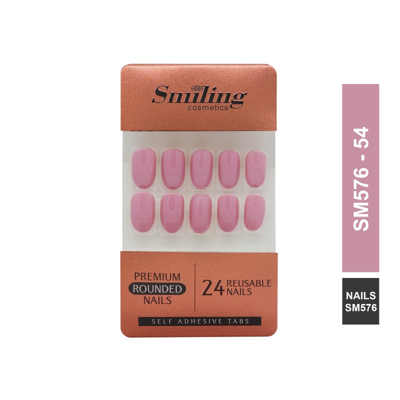 SMILING PREMIUM ROUNDED NAILS- SELF ADHESIVE