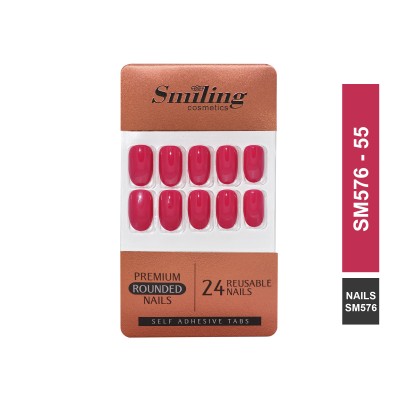 SMILING PREMIUM ROUNDED NAILS- SELF ADHESIVE