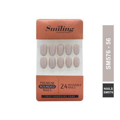 SMILING PREMIUM ROUNDED NAILS- SELF ADHESIVE