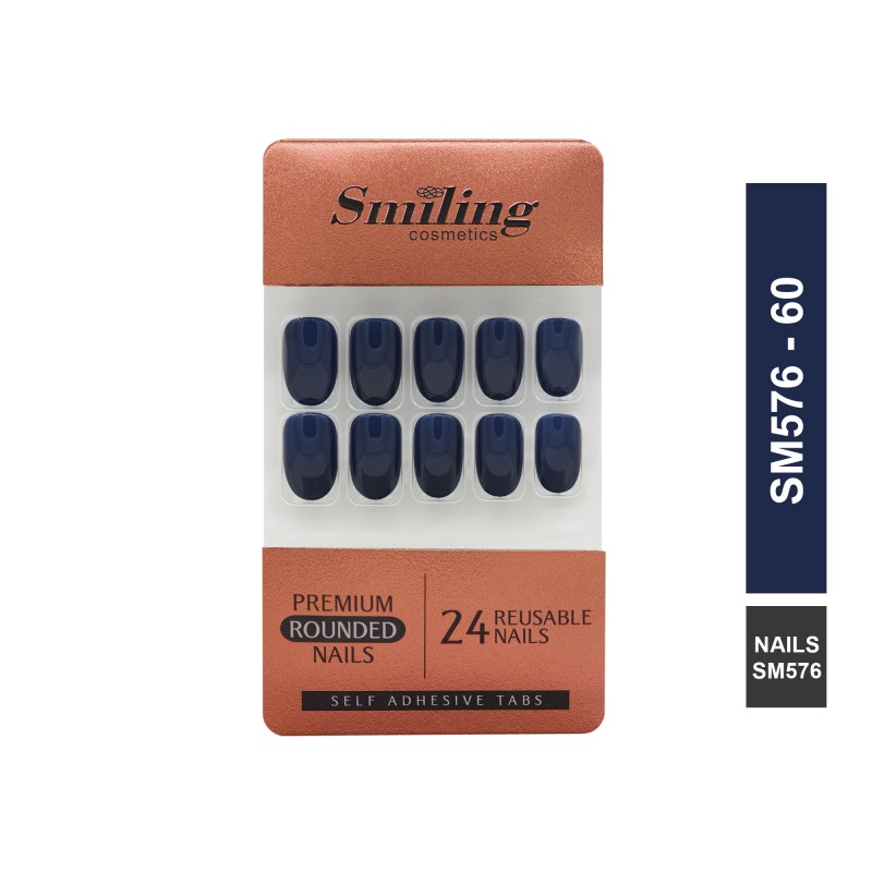 SMILING PREMIUM ROUNDED NAILS- SELF ADHESIVE