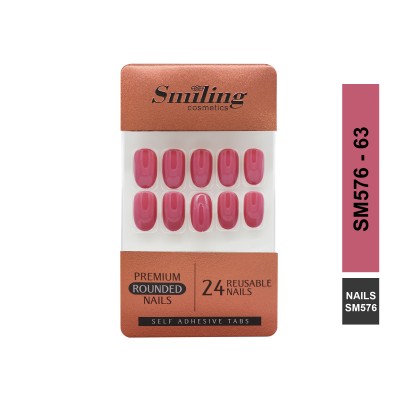 SMILING PREMIUM ROUNDED NAILS- SELF ADHESIVE