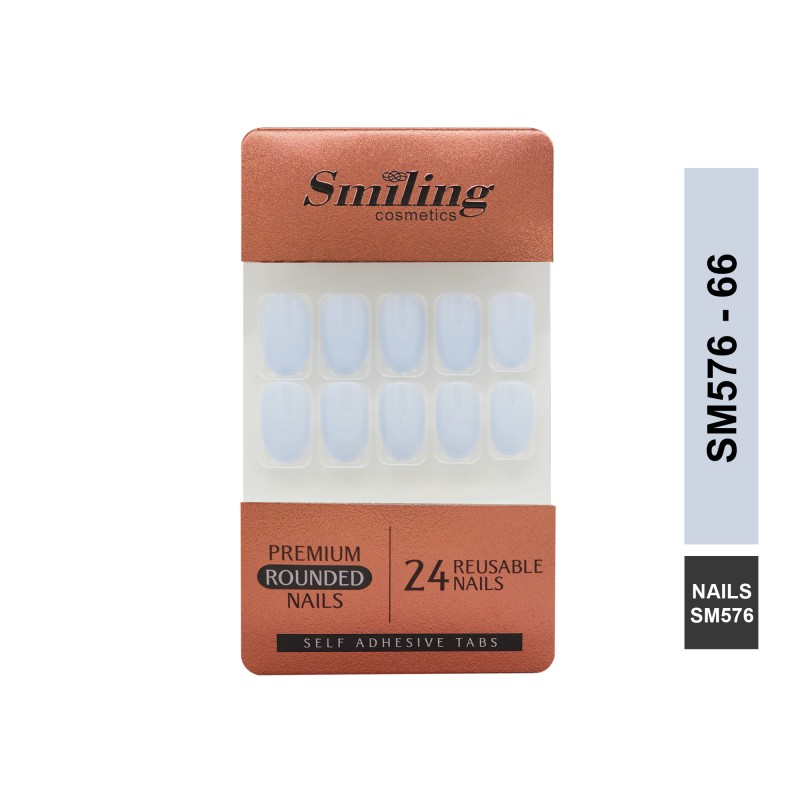 SMILING PREMIUM ROUNDED NAILS- SELF ADHESIVE