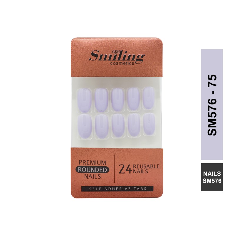 SMILING PREMIUM ROUNDED NAILS- SELF ADHESIVE