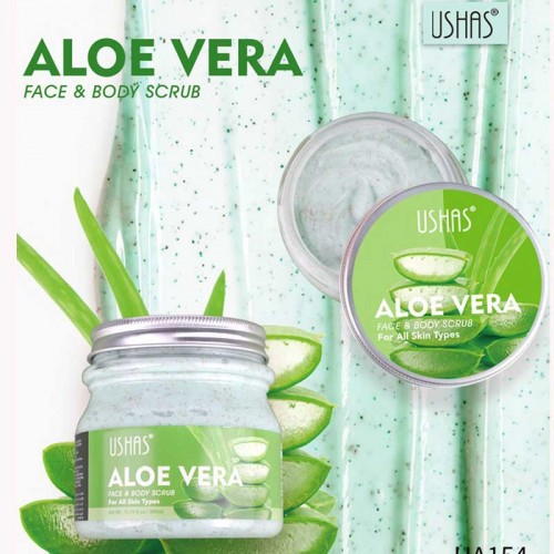 USHAS FACE AND BODY SCRUB- ALOE VERA