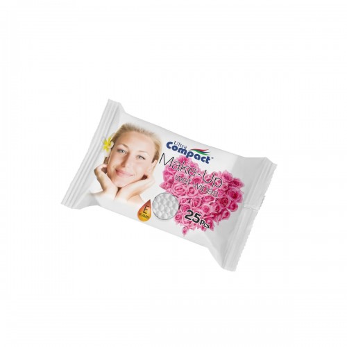  Ultra Compact Makeup Remover Wet Wipes with Rose Scent